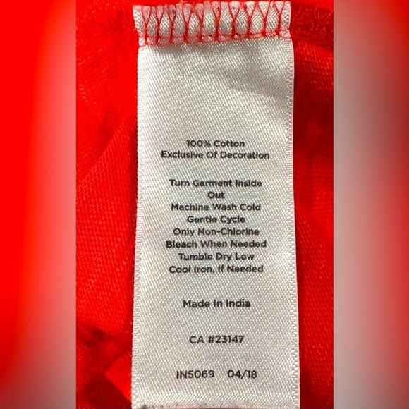 Talbots Embroidered Red/orange Boho Peasant Tunic Top Size Medium - Picture 9 of 10